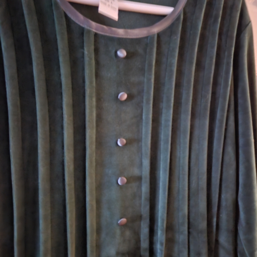 Green Velvet dress